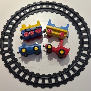 Vintage 1990s Playmobil train track set